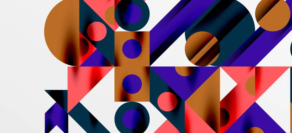 Geometric neo patterns. Abstract background for covers, banners, flyers and Stock Illustration