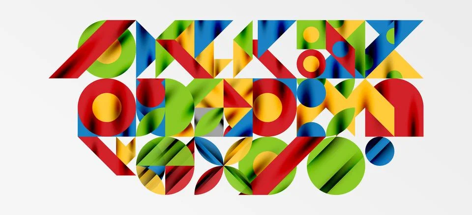 Geometric neo patterns. Abstract background for covers, banners, flyers and Stock Illustration