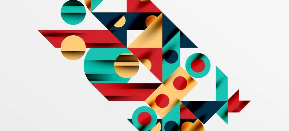 Geometric neo patterns. Abstract background for covers, banners, flyers and Stockillustratie