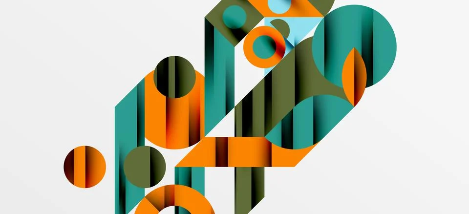 Geometric neo patterns. Abstract background for covers, banners, flyers and Stock Illustration
