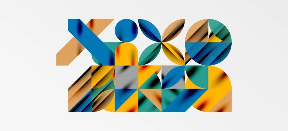 Geometric neo patterns. Abstract background for covers, banners, flyers and Stockillustratie
