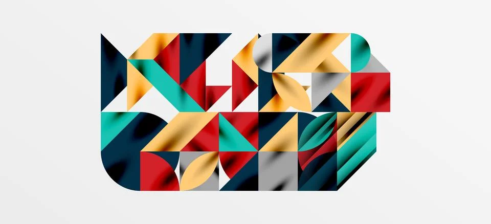 Geometric neo patterns. Abstract background for covers, banners, flyers and Stock Illustration