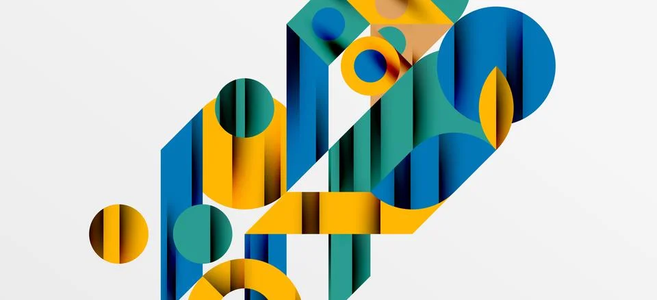 Geometric neo patterns. Abstract background for covers, banners, flyers and Stockillustratie