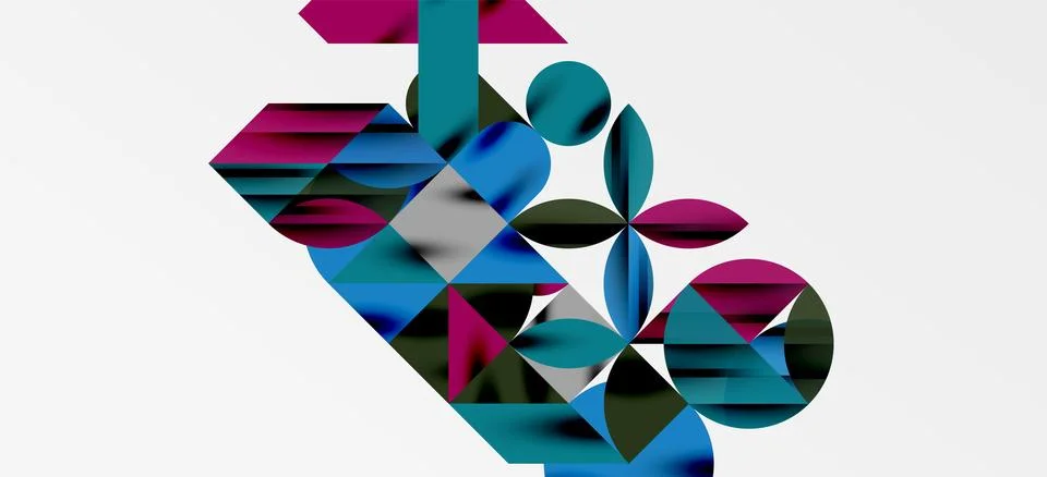 Geometric neo patterns. Abstract background for covers, banners, flyers and Stockillustratie