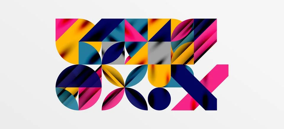 Geometric neo patterns. Abstract background for covers, banners, flyers and Stockillustratie