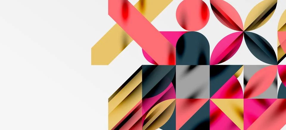 Geometric neo patterns. Abstract background for covers, banners, flyers and Stockillustratie
