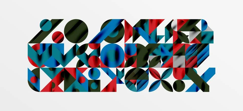 Geometric neo patterns. Abstract background for covers, banners, flyers and Stockillustratie