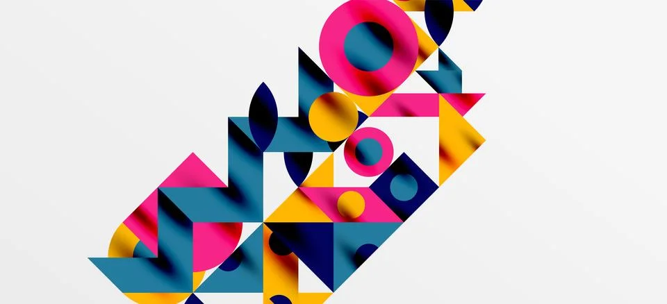 Geometric neo patterns. Abstract background for covers, banners, flyers and Stock Illustration