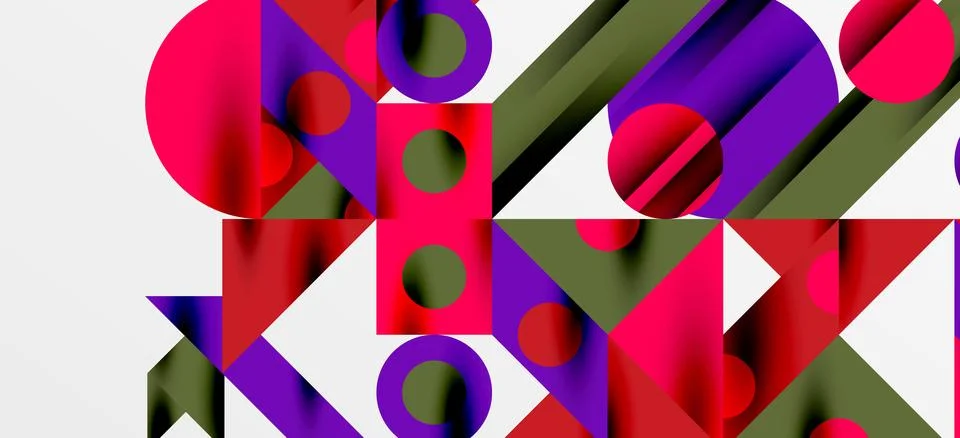 Geometric neo patterns. Abstract background for covers, banners, flyers and Stockillustratie