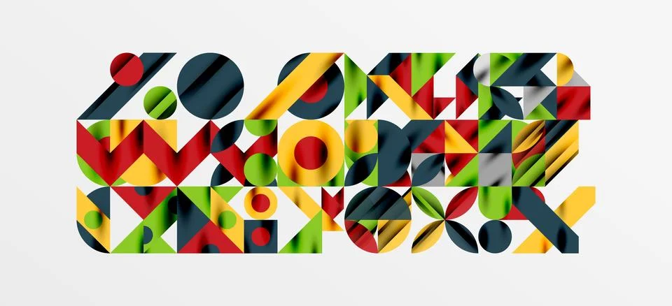 Geometric neo patterns. Abstract background for covers, banners, flyers and Stock Illustration