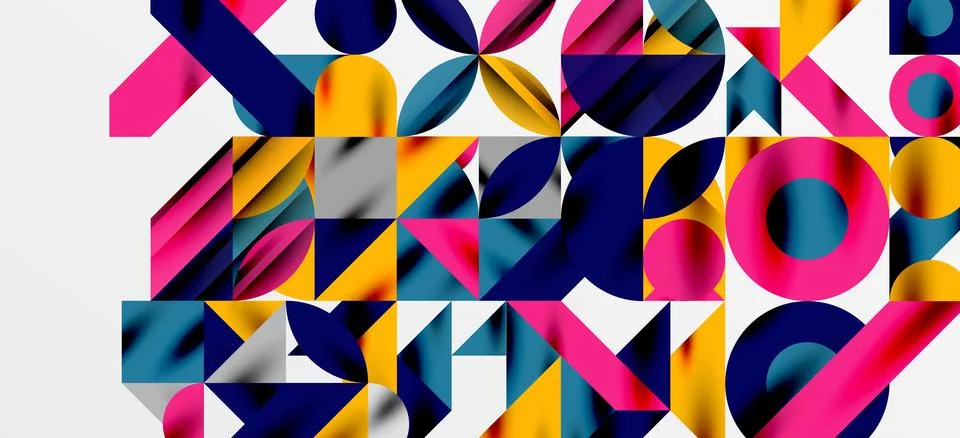 Geometric neo patterns. Abstract background for covers, banners, flyers and Stockillustratie