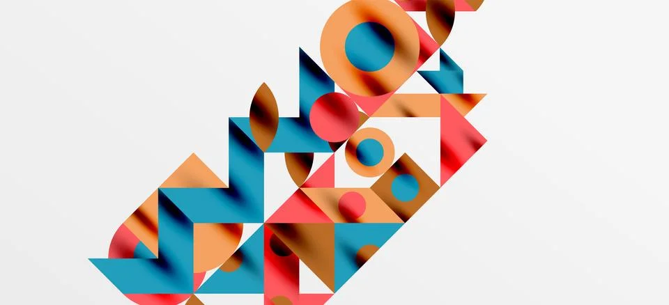 Geometric neo patterns. Abstract background for covers, banners, flyers and Stockillustratie