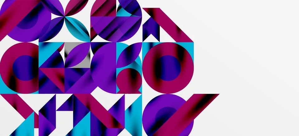 Geometric neo patterns. Abstract background for covers, banners, flyers and Stockillustratie