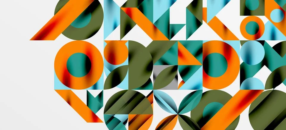 Geometric neo patterns. Abstract background for covers, banners, flyers and Stockillustratie
