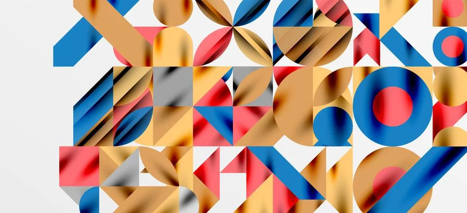 Geometric neo patterns. Abstract background for covers, banners, flyers and Stockillustratie