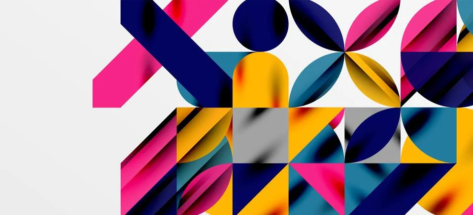 Geometric neo patterns. Abstract background for covers, banners, flyers and Stock Illustration