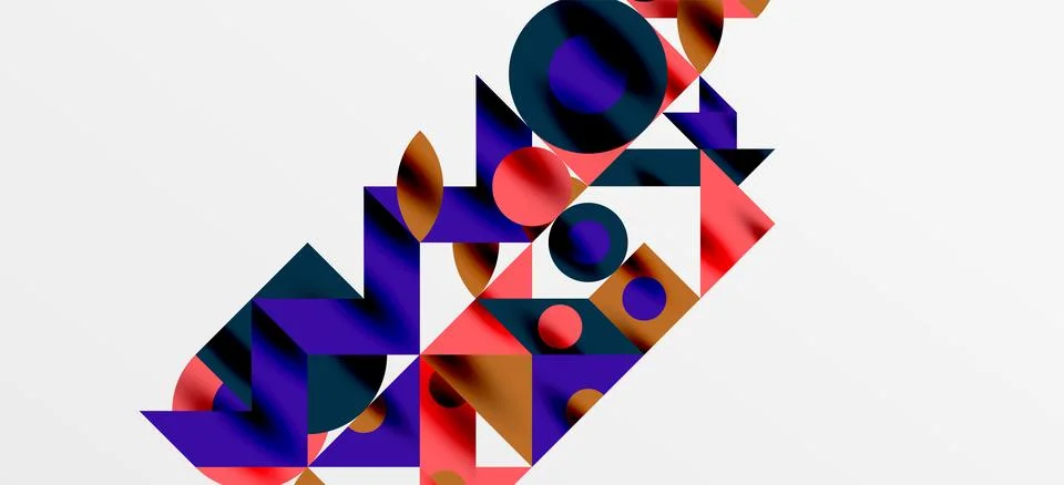 Geometric neo patterns. Abstract background for covers, banners, flyers and Stock Illustration