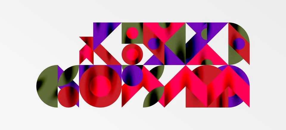 Geometric neo patterns. Abstract background for covers, banners, flyers and Stockillustratie