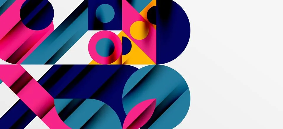 Geometric neo patterns. Abstract background for covers, banners, flyers and Stock Illustration