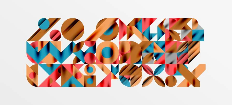 Geometric neo patterns. Abstract background for covers, banners, flyers and Stock Illustration