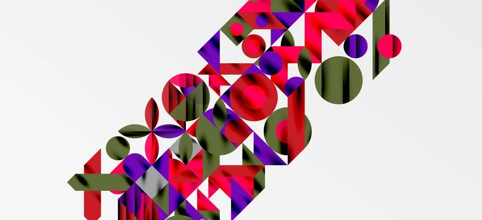 Geometric neo patterns. Abstract background for covers, banners, flyers and Stock Illustration