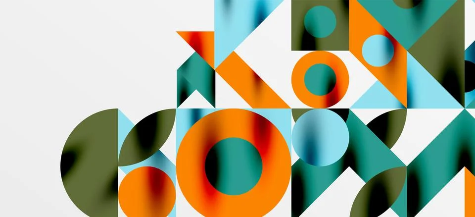 Geometric neo patterns. Abstract background for covers, banners, flyers and Stock Illustration