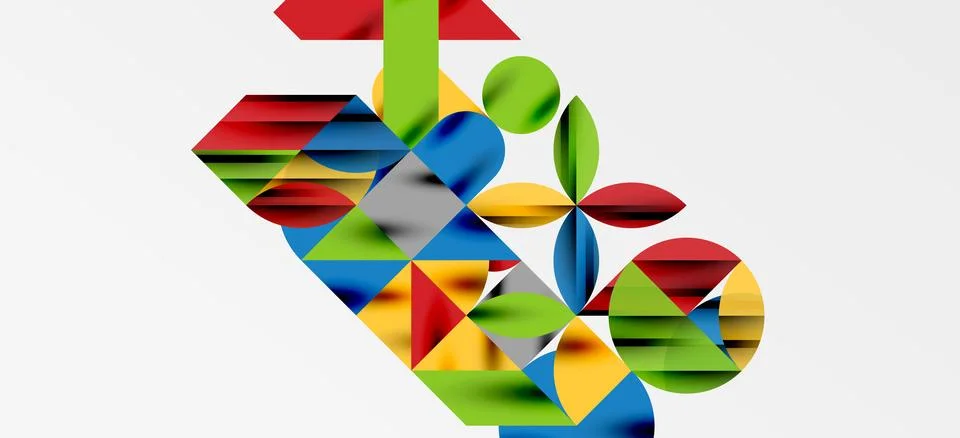 Geometric neo patterns. Abstract background for covers, banners, flyers and Stock Illustration