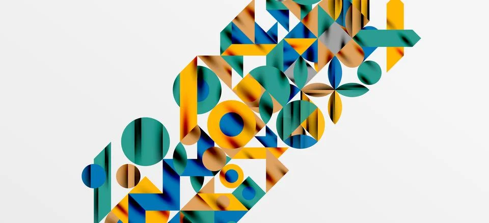 Geometric neo patterns. Abstract background for covers, banners, flyers and Stockillustratie