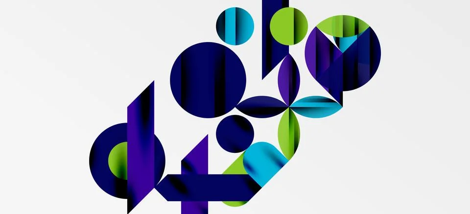 Geometric neo patterns. Abstract background for covers, banners, flyers and Illustrazione stock