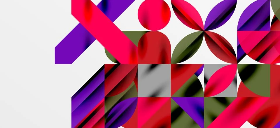 Geometric neo patterns. Abstract background for covers, banners, flyers and Stock Illustration