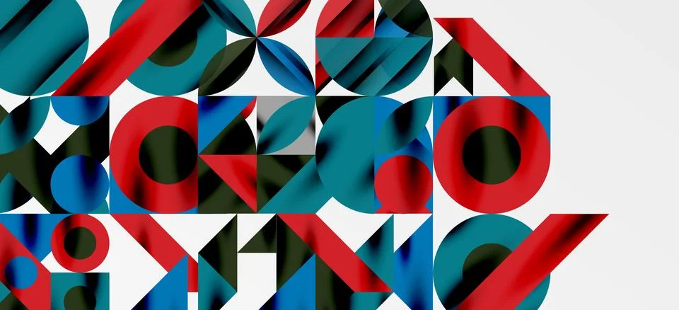Geometric neo patterns. Abstract background for covers, banners, flyers and Stock Illustration