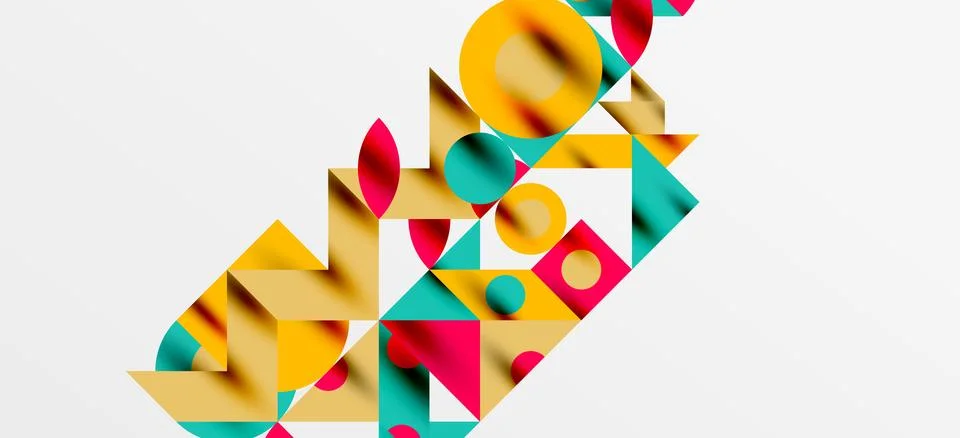 Geometric neo patterns. Abstract background for covers, banners, flyers and Stock Illustration