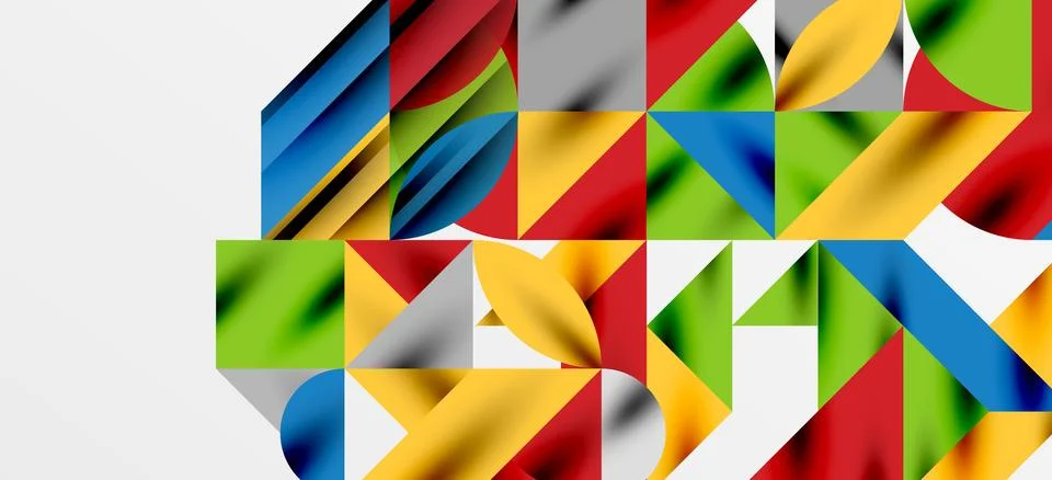 Geometric neo patterns. Abstract background for covers, banners, flyers and Stock Illustration