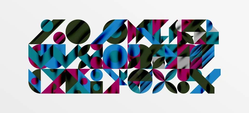 Geometric neo patterns. Abstract background for covers, banners, flyers and Stock Illustration