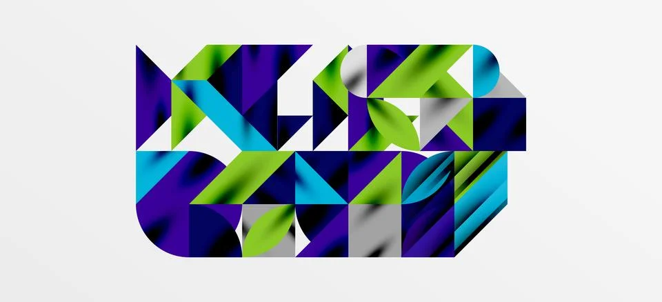 Geometric neo patterns. Abstract background for covers, banners, flyers and Stock Illustration