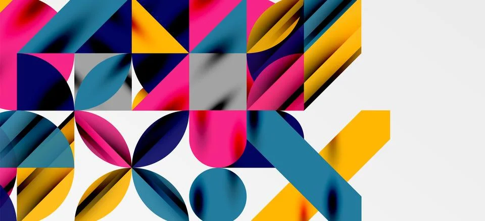 Geometric neo patterns. Abstract background for covers, banners, flyers and Stock Illustration
