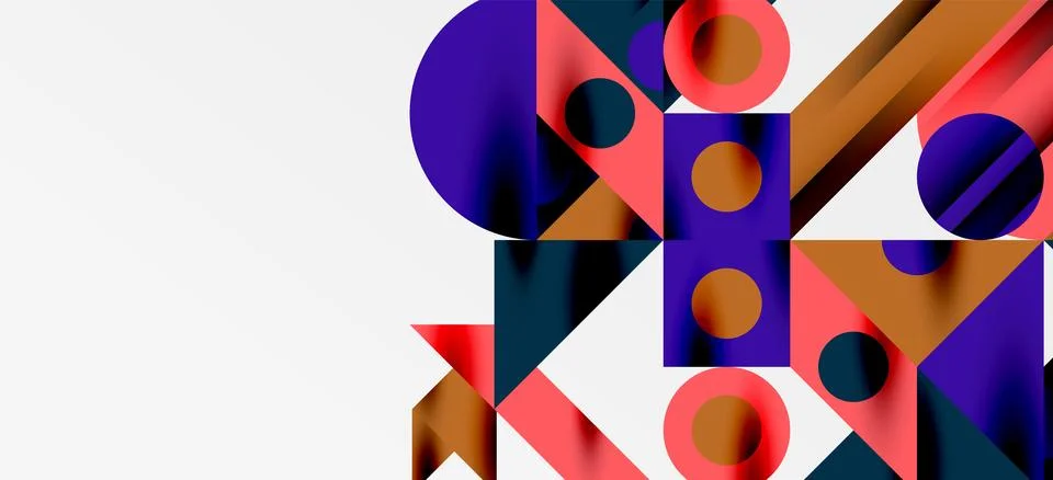 Geometric neo patterns. Abstract background for covers, banners, flyers and Stock Illustration