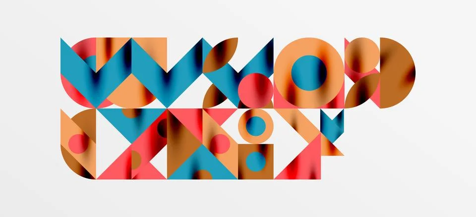 Geometric neo patterns. Abstract background for covers, banners, flyers and Stock Illustration
