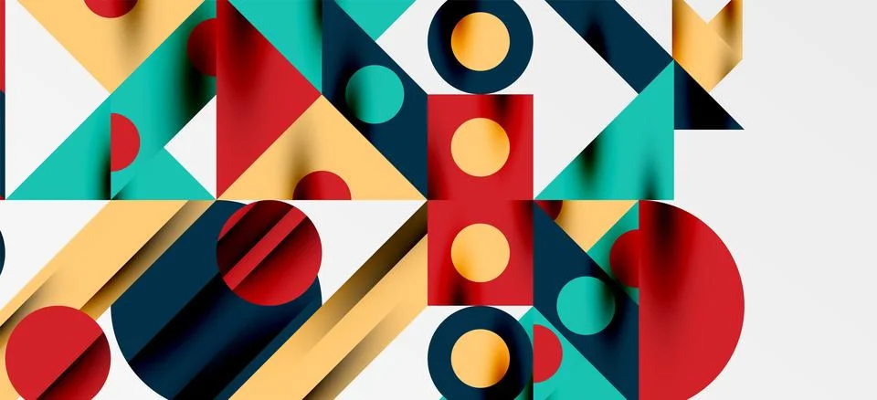 Geometric neo patterns. Abstract background for covers, banners, flyers and Stock Illustration