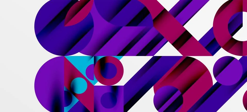 Geometric neo patterns. Abstract background for covers, banners, flyers and Illustrazione stock