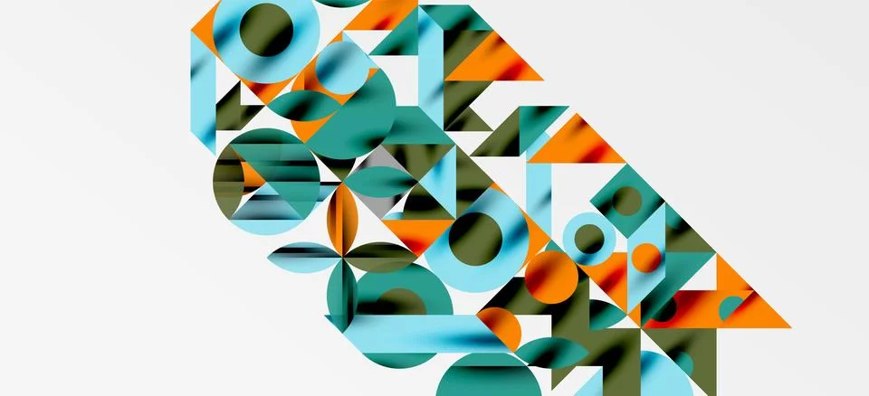 Geometric neo patterns. Abstract background for covers, banners, flyers and Stock Illustration