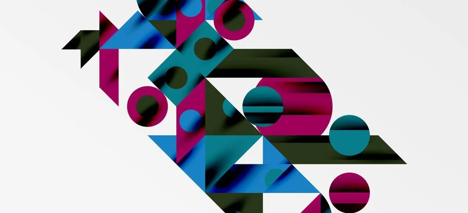 Geometric neo patterns. Abstract background for covers, banners, flyers and Stock Illustration