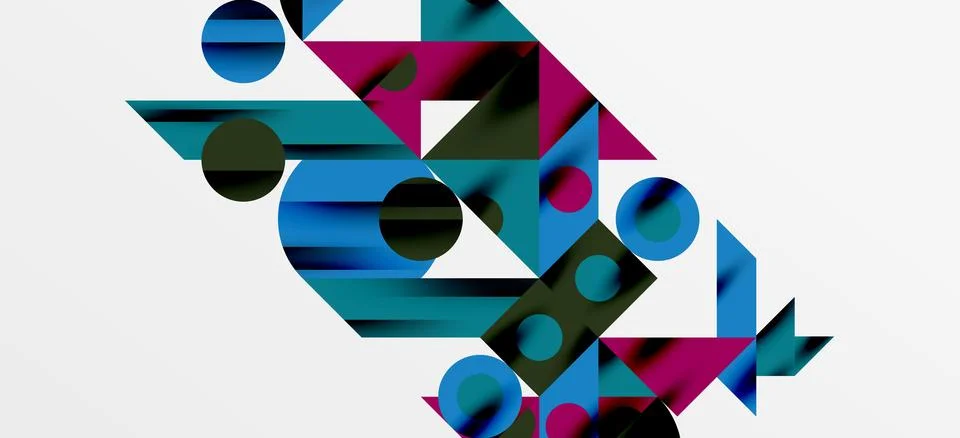 Geometric neo patterns. Abstract background for covers, banners, flyers and Stock Illustration