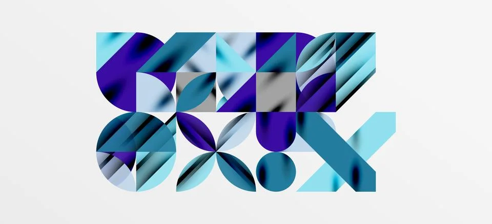 Geometric neo patterns. Abstract background for covers, banners, flyers and Stock Illustration