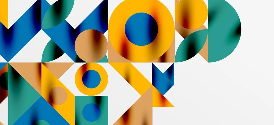 Geometric neo patterns. Abstract background for covers, banners, flyers and Stock Illustration
