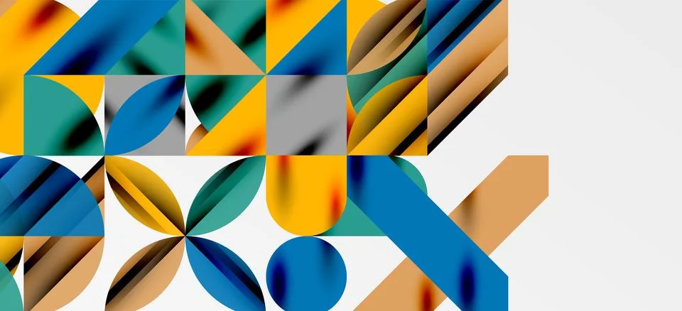Geometric neo patterns. Abstract background for covers, banners, flyers and Stock Illustration