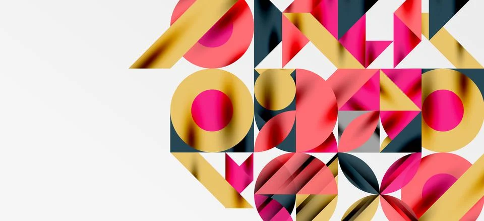 Geometric neo patterns. Abstract background for covers, banners, flyers and Stock Illustration