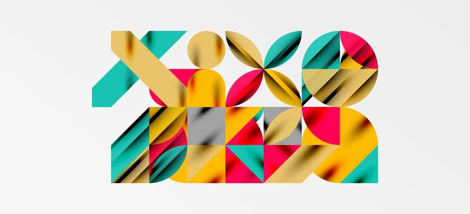 Geometric neo patterns. Abstract background for covers, banners, flyers and Stock Illustration