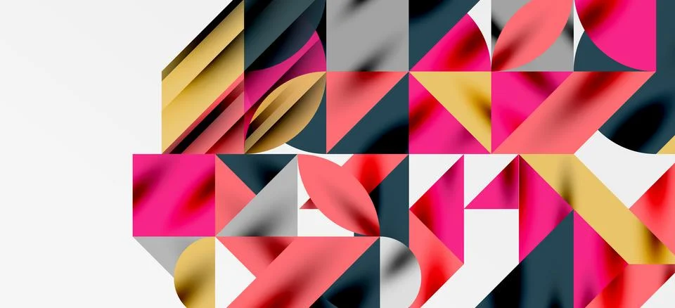Geometric neo patterns. Abstract background for covers, banners, flyers and Stock Illustration
