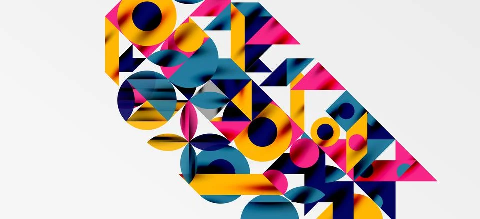 Geometric neo patterns. Abstract background for covers, banners, flyers and Stock Illustration